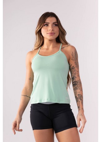 Camiseta com Detalhe nas Costas (Verde Claro) | Ref: K3554-D