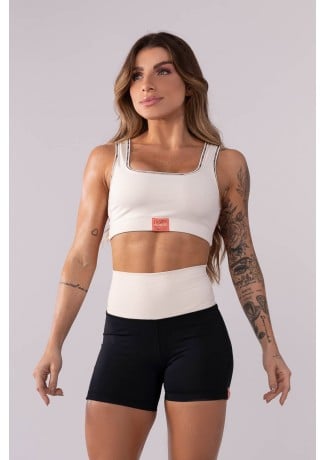 Cropped Bicolor (Off-White / Rosa) | Ref: K3452-A