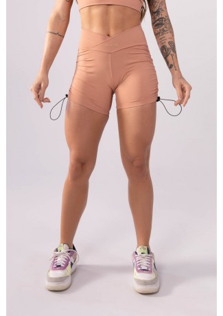 Short com Franzido Lateral (Nude) | Ref: K3544-D