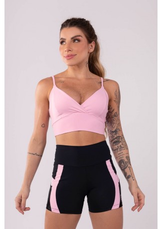 Top de Alcinha Rolotê (Rosa Claro) | Ref: K3577-B