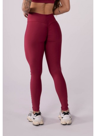 Calça Legging sem Gancho com Franzido (Vinho) | Ref: K3635-D