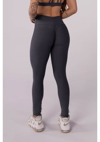 Calça Legging sem Gancho com Franzido (Chumbo) | Ref: K3635-E