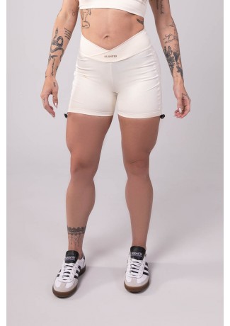 Short com Franzido Lateral (Off-White) | Ref: K3544-F