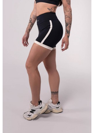 Short Bicolor com Pala (Preto / Off-White) | Ref: K3827-A