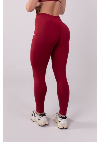 Calça Legging com Franzido e Bolso (Vinho) | Ref: K3445-D