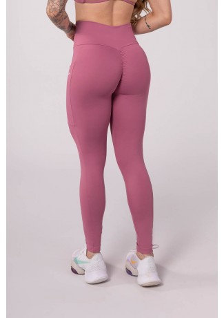 Calça Legging com Franzido e Bolso (Rosê) | Ref: K3445-H