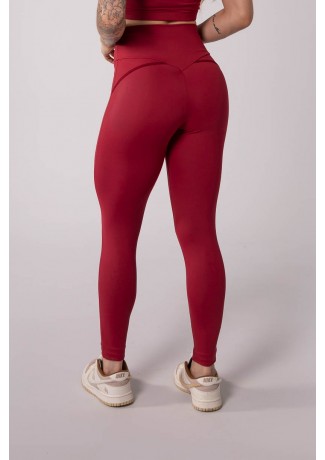 Calça Legging com Recorte no Bumbum (Vinho) | Ref: K3547-E