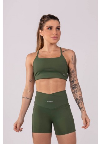 Top com Alças Cruzadas (Verde Militar) | Ref: K3444-E