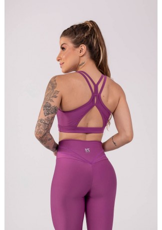 Top com Alças Duplas Nas Costas (Roxo) | Ref: K3775-C