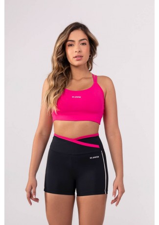 Top com Alças Trabalhadas nas Costas (Rosa) | Ref: K3844-B