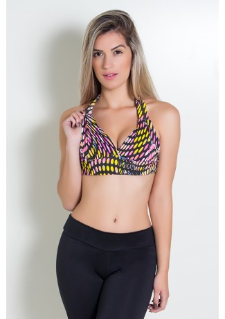 Top Estampado Isadora (Bolhas Coloridas) | Ref: KS-F261-006