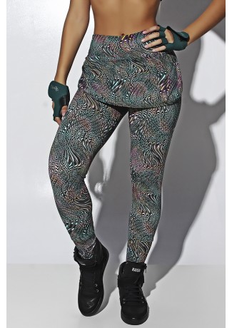 Legging Carla Estampada (Ondulado Colorido 2) | Ref: KS-F206-002