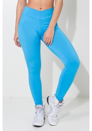 Calça Levanta Bumbum com Bolso (Azul Celeste) | Ref: KS-F488-004