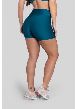 Short com Franzido Bumbum Up (Azul Petróleo) | Ref: K2883-K