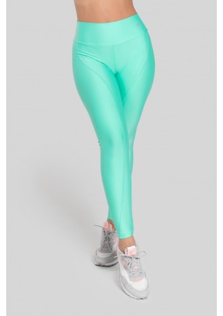 Calça Legging com Recorte Curvo e Pesponto (Verde Esmeralda) | Ref: K2886-J