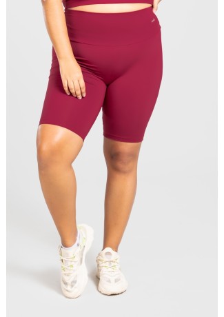 Bermuda Ciclista Básica Plus Size (Vinho) | Ref: KP3078-C