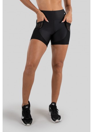 Bermuda com Bolso de Tela (Preto) | Ref: K3223-A