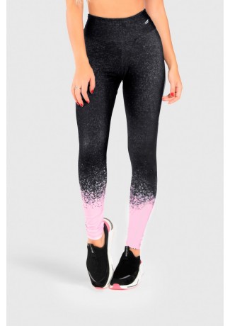 Calça Legging Fitness Estampa Digital Pink Splash | Ref: GO191