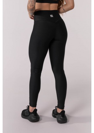 Calça Legging com Cobertura no Cós Costas (Preto) | Ref: K3776-A