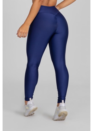 Calça Legging com Franzido Bumbum Up (Azul Marinho) | Ref: K2879-D