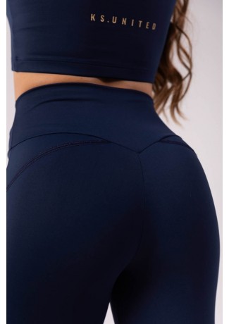 Calça Legging com Recorte no Bumbum (Azul Marinho) | Ref: K3547-D