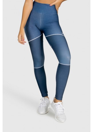 Calça Legging Fitness Estampa Digital Deep Blue | Ref: GO299
