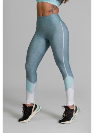 Calça Legging Fitness Estampa Digital Green Expose | Ref: GO339