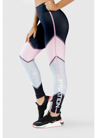Calça Legging Fitness Estampa Digital Pink Arrow | Ref: GO274