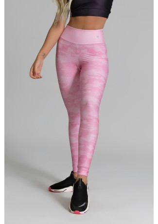 Calça Legging Fitness Estampa Digital Pink Camo | Ref: GO349