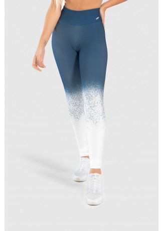 Calça Legging Fitness Estampa Digital Snow Flakes | Ref: GO252