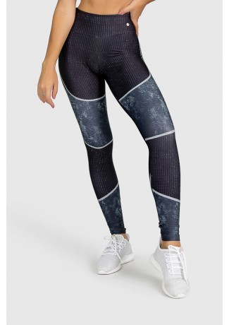 Calça Legging Fitness Estampa Digital Tricot Pattern | Ref: GO259