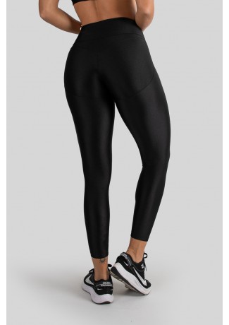 Calça Legging Tecido Platinado Levanta Bumbum (Preto) | Ref: K3210-B