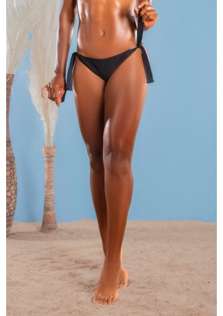 Calcinha Biquíni de Amarrar (Preto) | Ref: K2990-A