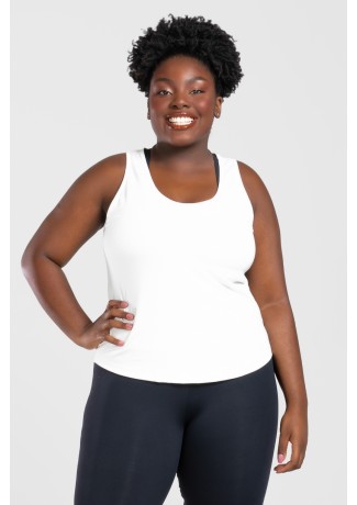 Camiseta Nadador Básica Plus Size (Off-White) | Ref: KP3081-G