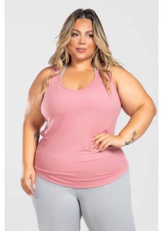 Camiseta Nadador Básica Plus Size (Rosa) | Ref: KP3081-E