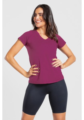 Camiseta Raglan Básica (Roxo) | Ref: K3082-C