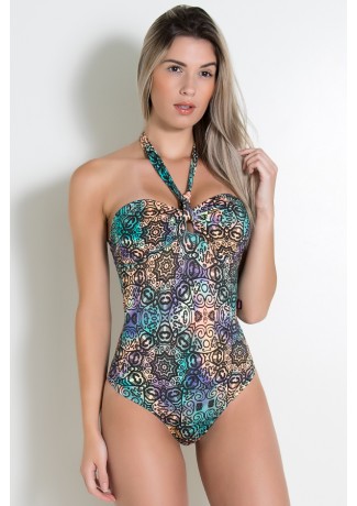 Body com Bojo (Tribal Indigena Colorido) | Ref: KS-F13-001