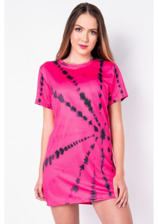 Vestido Tie Dye (Pink / Preto) | Ref: K2828-J