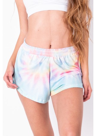 Short Soltinho Estampa Digital Tie Dye (Arco-Íris Claro) | Ref: K2830-C