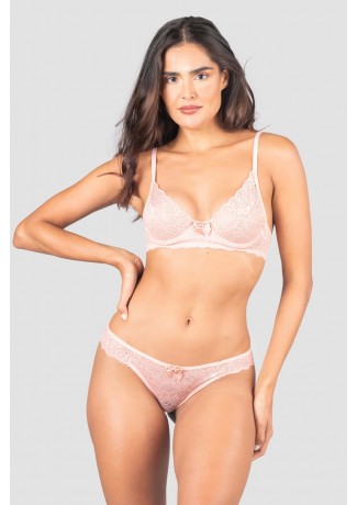 Conjunto Lingerie Esmeralda (Rosa) | Ref: P03-17-D