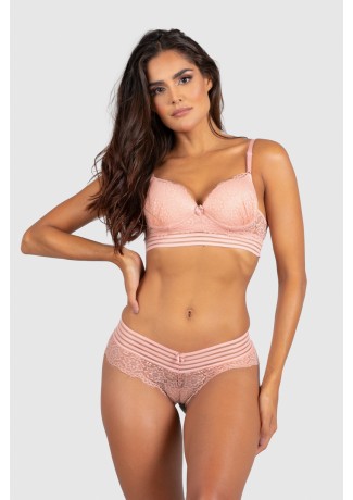Conjunto Lingerie Perla (Rosa) | Ref: P03-4-D