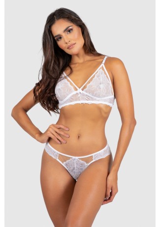 Conjunto Lingerie Isabela (Branco) | Ref: P03-5-A