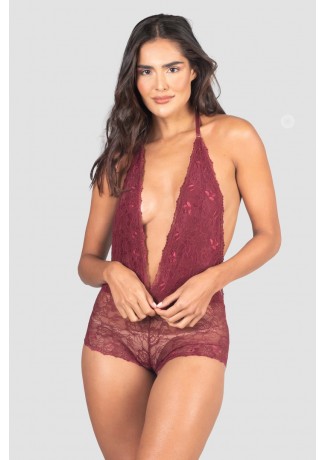 Body Lingerie Tailandês (Vinho) | Ref: P04-4-D