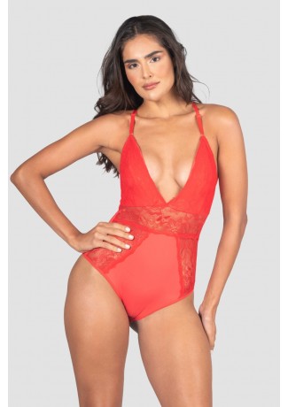 Body Lingerie Vera (Vermelho) | Ref: P04-5-C