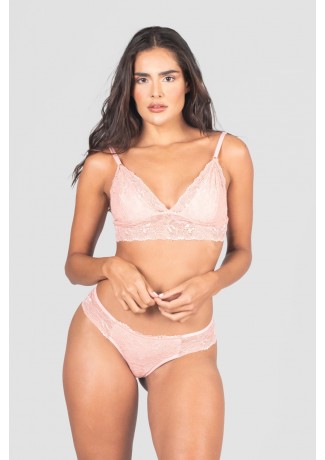 Conjunto Lingerie Manu (Rosa) | Ref: P04-6-D