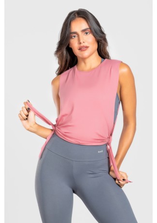 Regata com Nózinho Lateral Básica (Rosa) | Ref: K3083-E