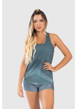 Regata Fitness Estampa Digital Gray Chevron | Ref: GO244