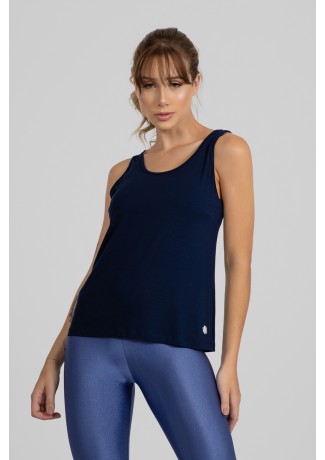 Regata Viscolycra com Decote em U (Azul Marinho) | Ref: GO416-D