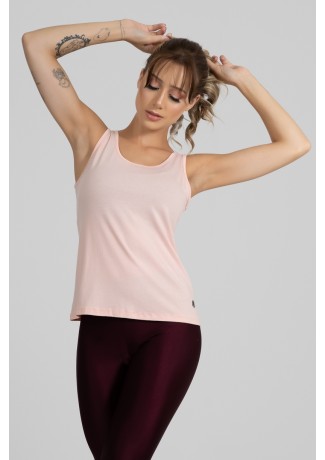 Regata Viscolycra com Decote em U (Rosa Claro) | Ref: GO416-C