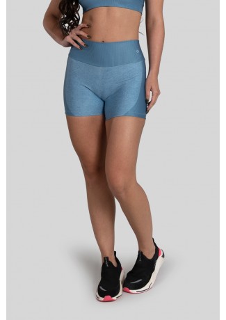 Short com Cós Duplo Estampa Digital (Blue Bubble) | Ref: K3069-D